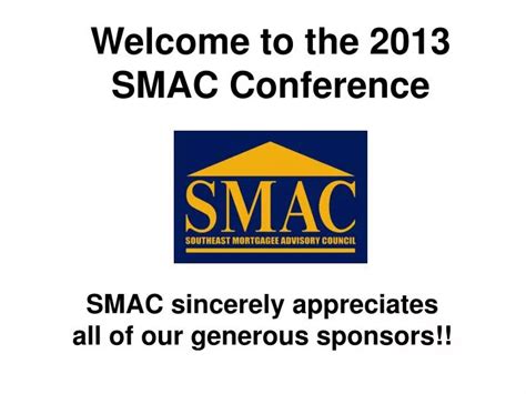 Welcome to SMAC .